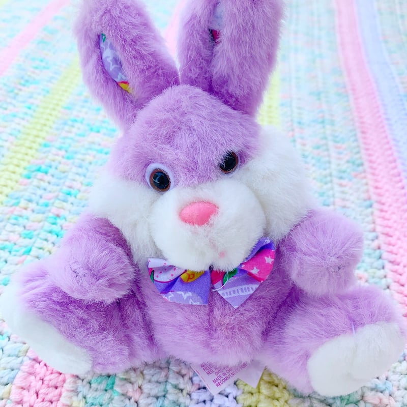 羽ハート♡紫うさぎちゃん 羽ハート♡紫うさぎちゃん