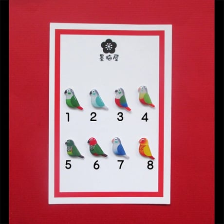 【選べるピンバッジミニ】ウロコインコ
