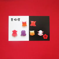 【選べるイヤリング】深海イカタコ【片耳1個売り】