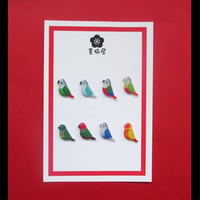 【選べるピンバッジミニ】ウロコインコ