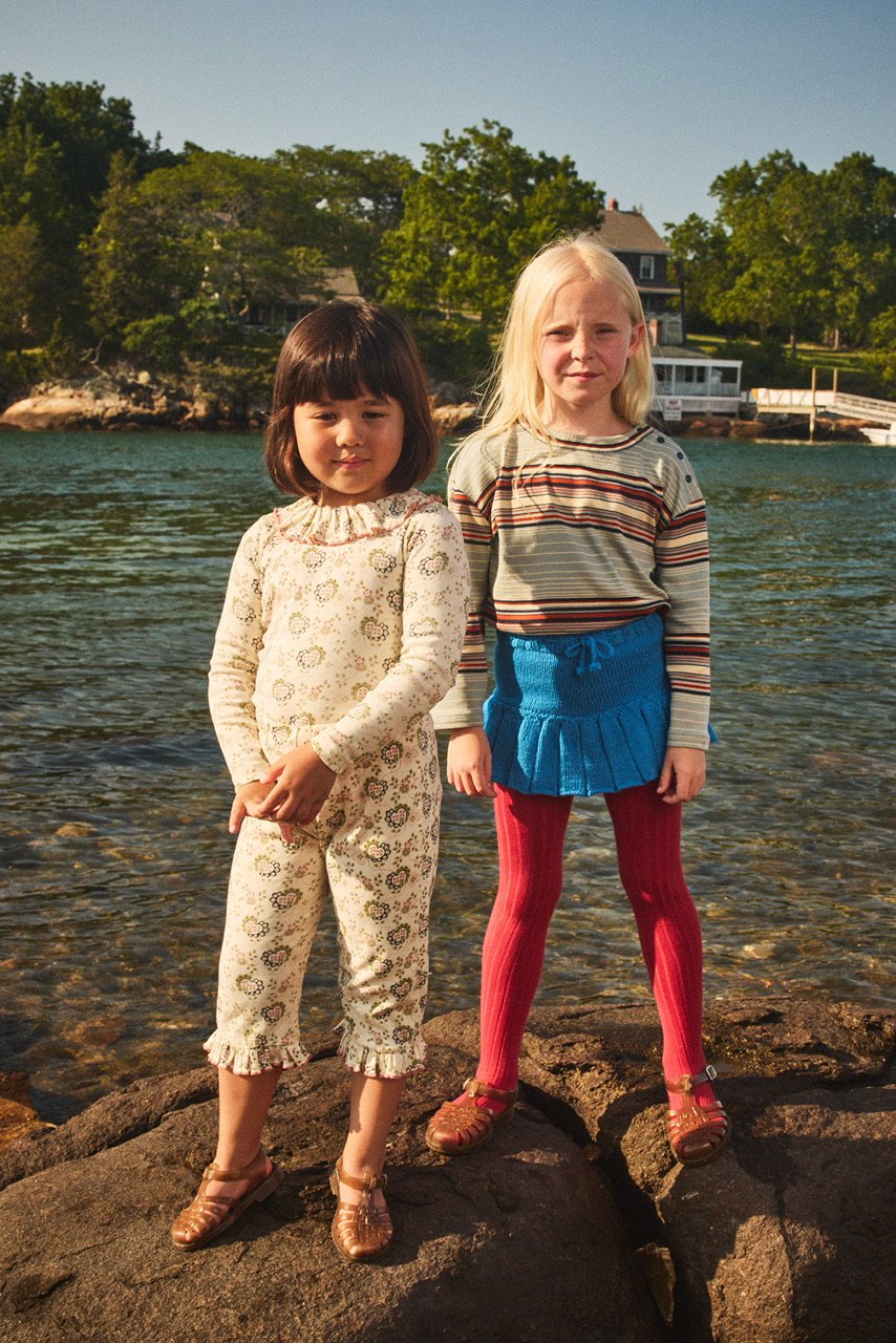 Misha & Puff Ruffle Pedal Pusher - Sugar Calico