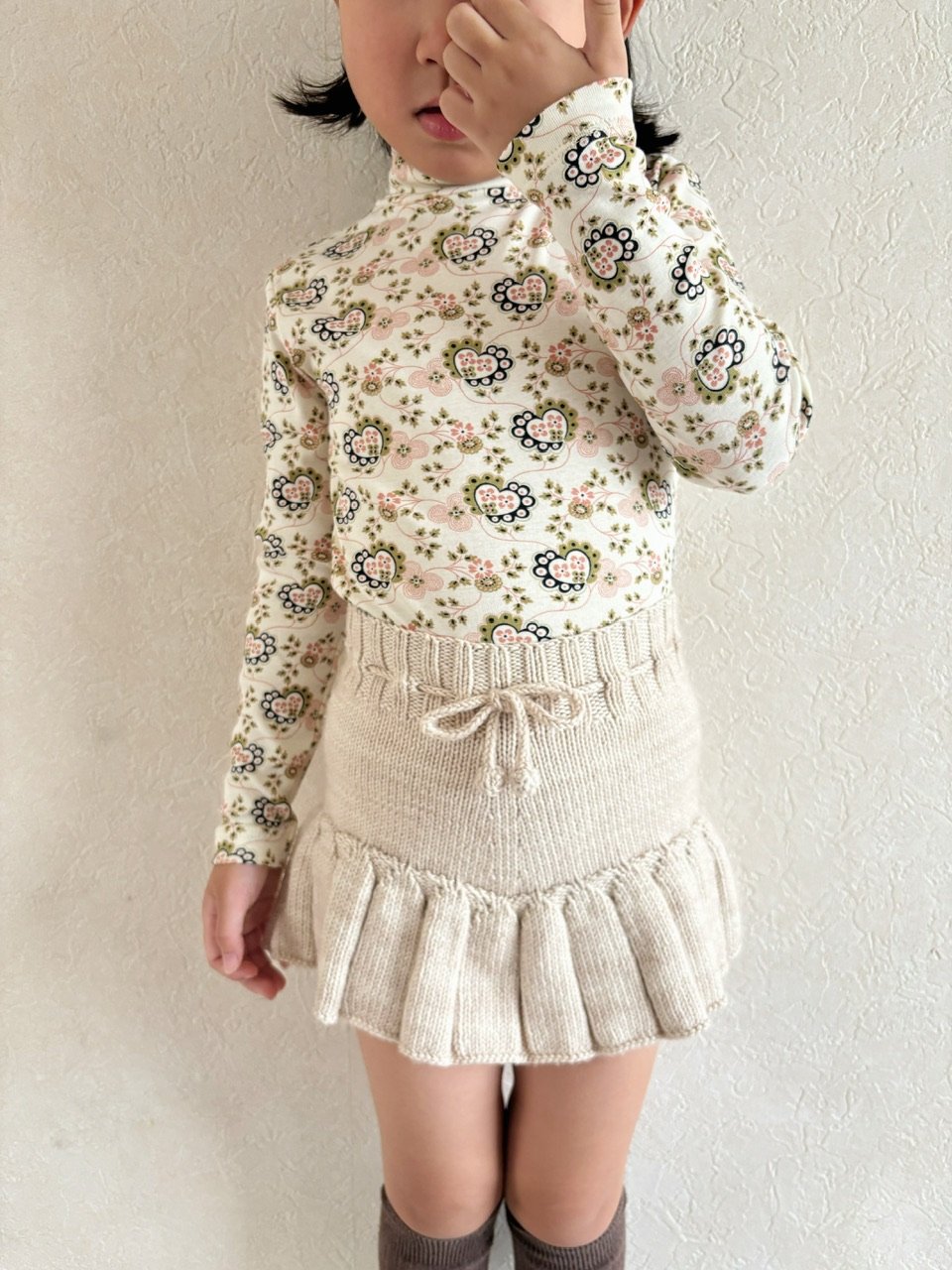 Misha & Puff Turtleneck - Sugar Calico Hearts |
