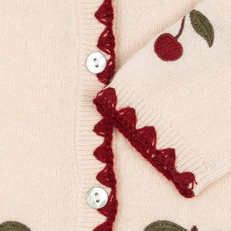 Konges Sløjd 　COLLETTE CARDIGAN - OFF WHITE