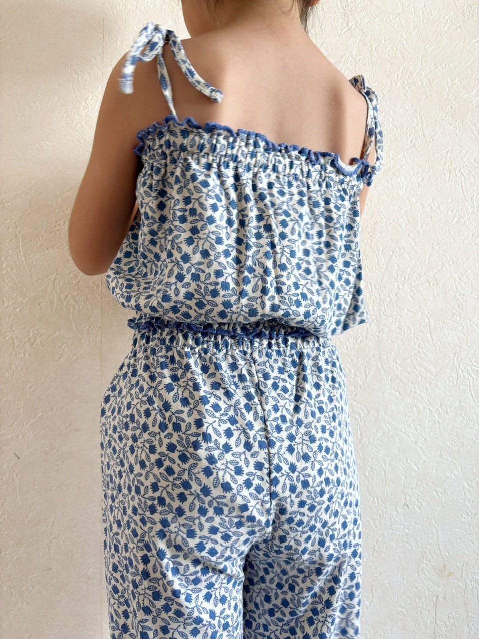 Misha & Puff RUFFLE PEDAL PUSHER - BLUE RIBBON