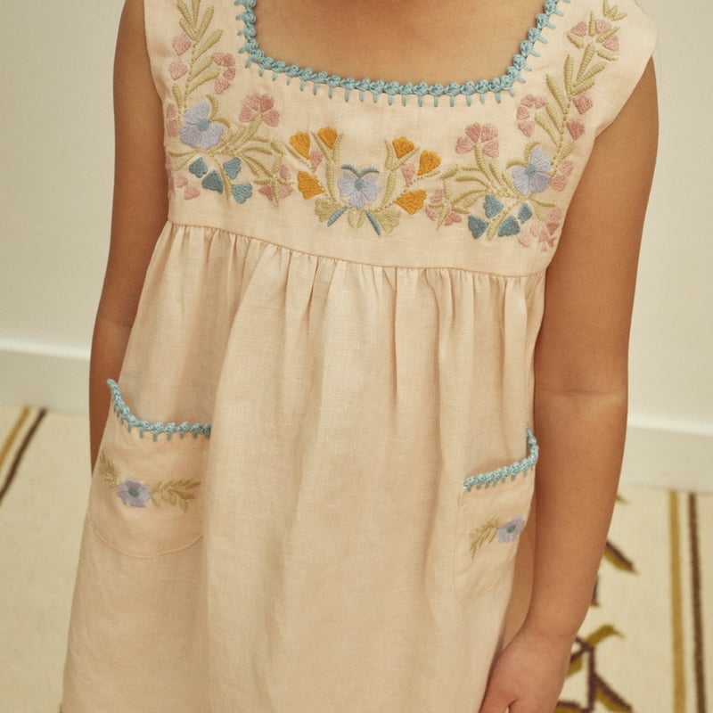 Apolina TABITHA DRESS - BLUSH | Baby Style LAB