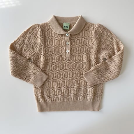 FUB Pointelle Blouse - Hay