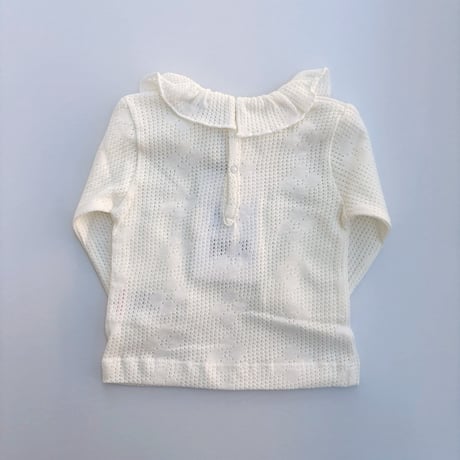 Bebe Oganic　Blooms Collar Top Pearl