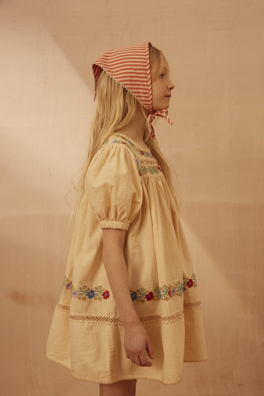 ワンピース Apolina Patsy Dress - Milk 1-2Y Apolina Patsy Dress - Milk 1-2Y