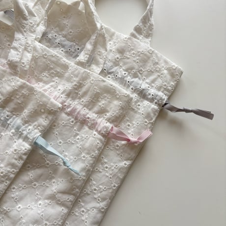 ドローイングバッグ lace embroidery グログラン Miniサイズ