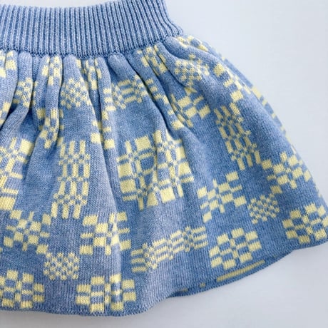 MABLI  BRITHLEN SKIRT - CHAMBRAY BLUE MELANGE
