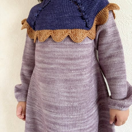 Misha & Puff　Scallop Yoke Tunic Dress - Periwinkle