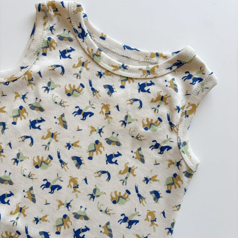 Misha & Puff BABY TANK ROMPER - MARZIPAN CIRCUS