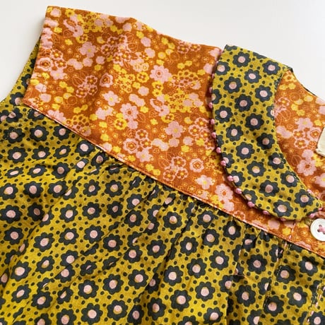 Misha & Puff　Nanna Tunic - Pistachio Flower Dot