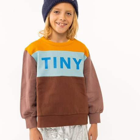 tiny cottons  Color Block Sweatshirt - mustard/chocolate