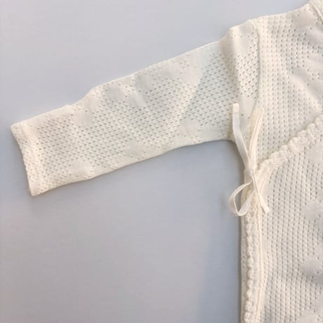 Bebe Oganic　Blooms Wrap Onesie Pearl