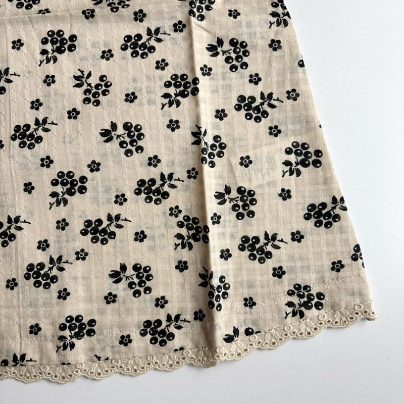 未使用 CARAMEL HYSSOP DRESS CARAMEL HYSSOP DRESS - BERRY BUD BLOCK PRINT |