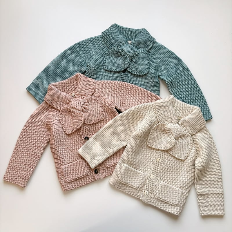 Misha & Puff Scout Cardigan - Faded Rose | Baby 