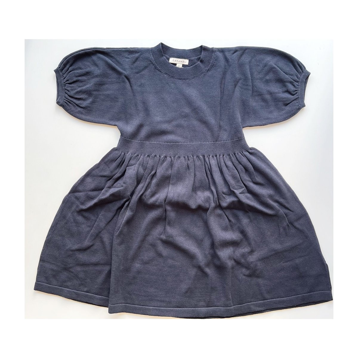 CARAMEL SOYBEAN DRESS - NAVY | Baby Style LAB