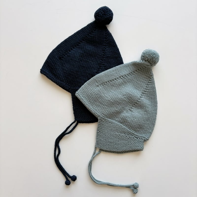 Misha & Puff Pointy Peak Hat - Overcast | Baby