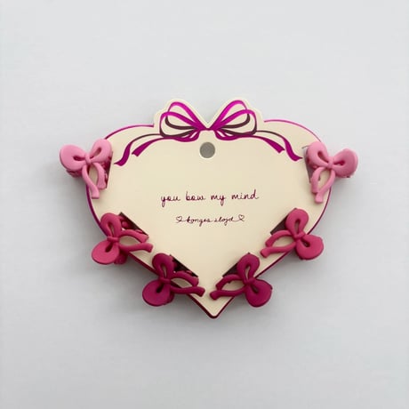 Konges Sløjd 　6 PACK MINI BOW HAIR CLIP