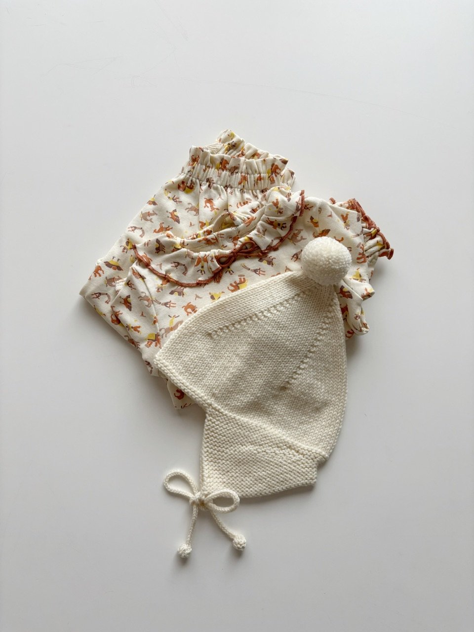 Misha & Puff Baby Pointy Peak Hat - Sugar | Bab