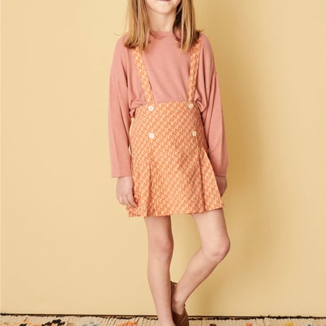CARAMEL　HEDERA SKIRT - APRICOT GEO PRINT