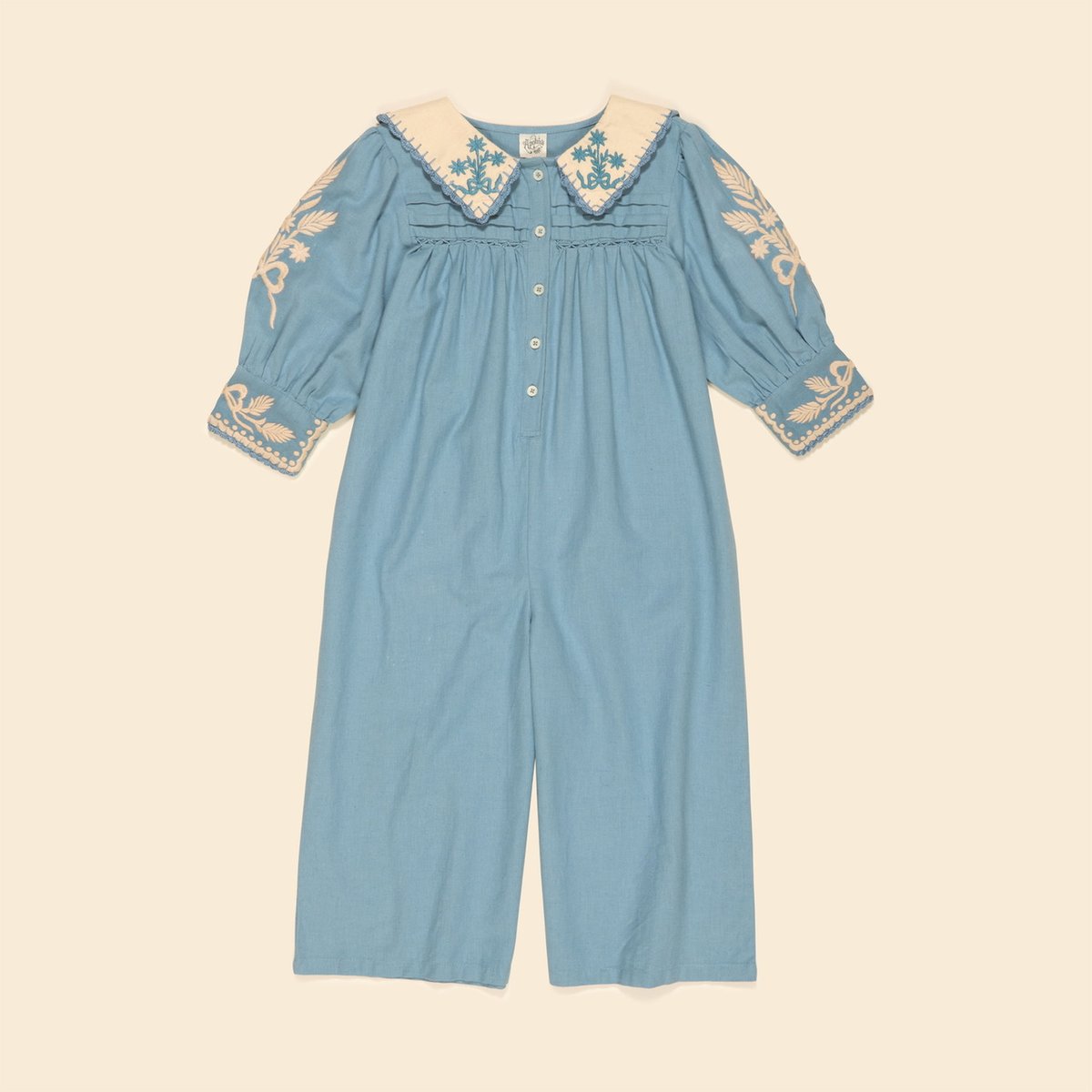 Apolina BETTE JUMPSUIT - BLUE PEBBLE | Baby St