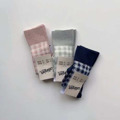 Collegien CLAUDE - Gingham Knee-high Socks