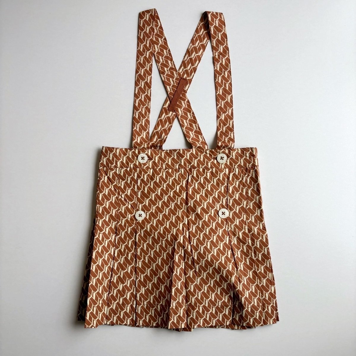 CARAMEL HEDERA SKIRT - APRICOT GEO PRINT | Baby