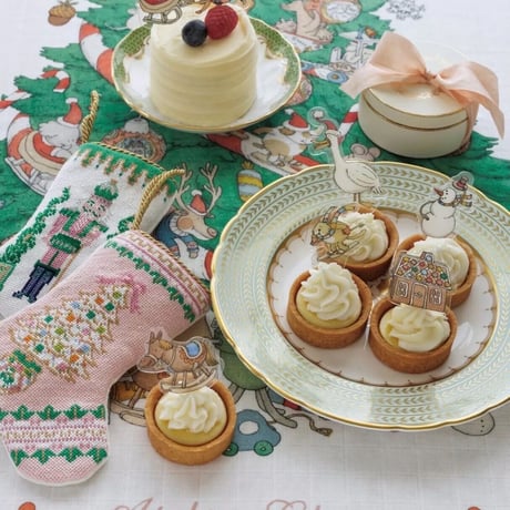 ATELIER CHOUX　Mini Cake Toppers – Christmas – Set of 12