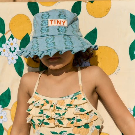 tiny cottons  Blue Flowers Bucket Hat