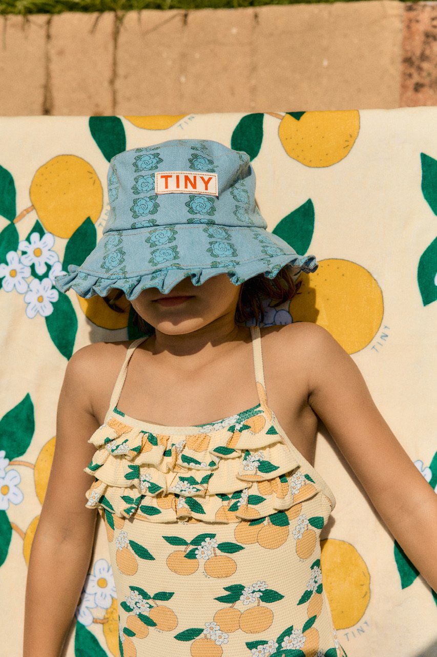 TINY COTTONS バケットハット tiny cottons Blue Flowers Bucket Hat | Baby St