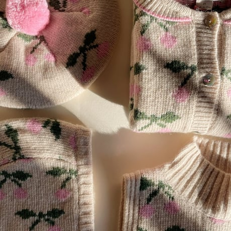 Konges Sløjd 　BELOU KNIT BERET - CHERRY