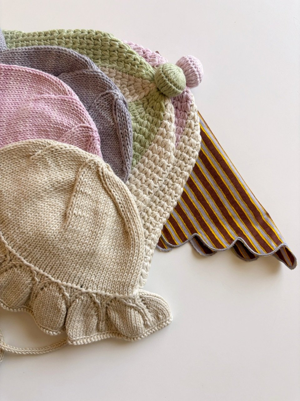 Misha & Puff BABY CROCHET TULIP HAT - AVENTURIN