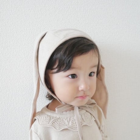 Briar Baby  OATMEAL BUNNY BONNET COTTON-LINED