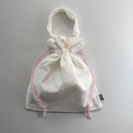 ドローイングバッグ lace embroidery グログラン Miniサイズ