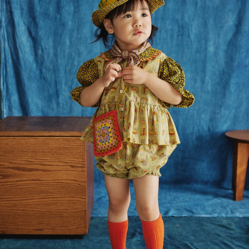 Misha & Puff Esther Top - Vert Trellis | Baby S 