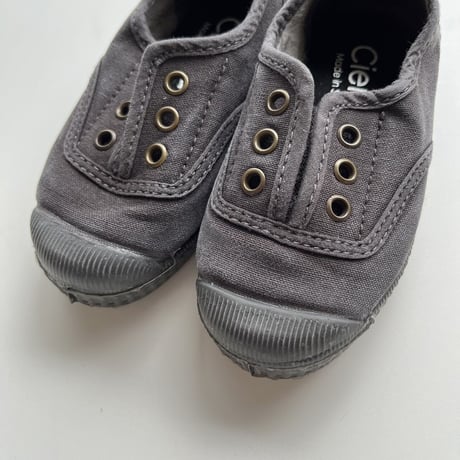 Cienta デッキシューズ EUR21-28 Blackムラ染め