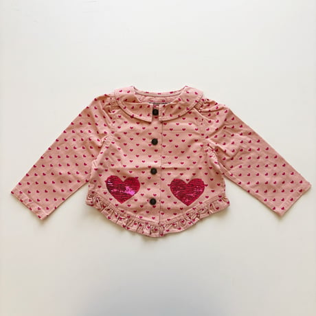 Konges Sløjd 　NOLA SEQUIN SHIRT JACKET GOT - BERRY COEUR