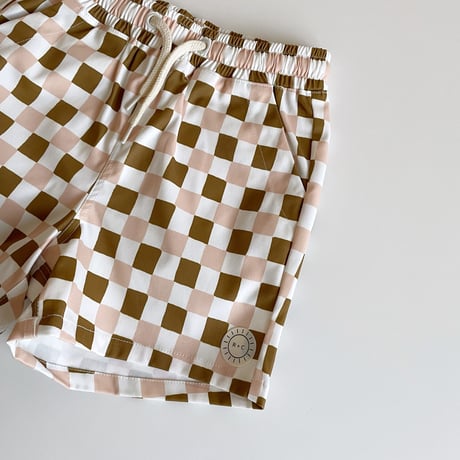 Rylee + Cru　BOYS BOARDSHORT - RETRO CHECK