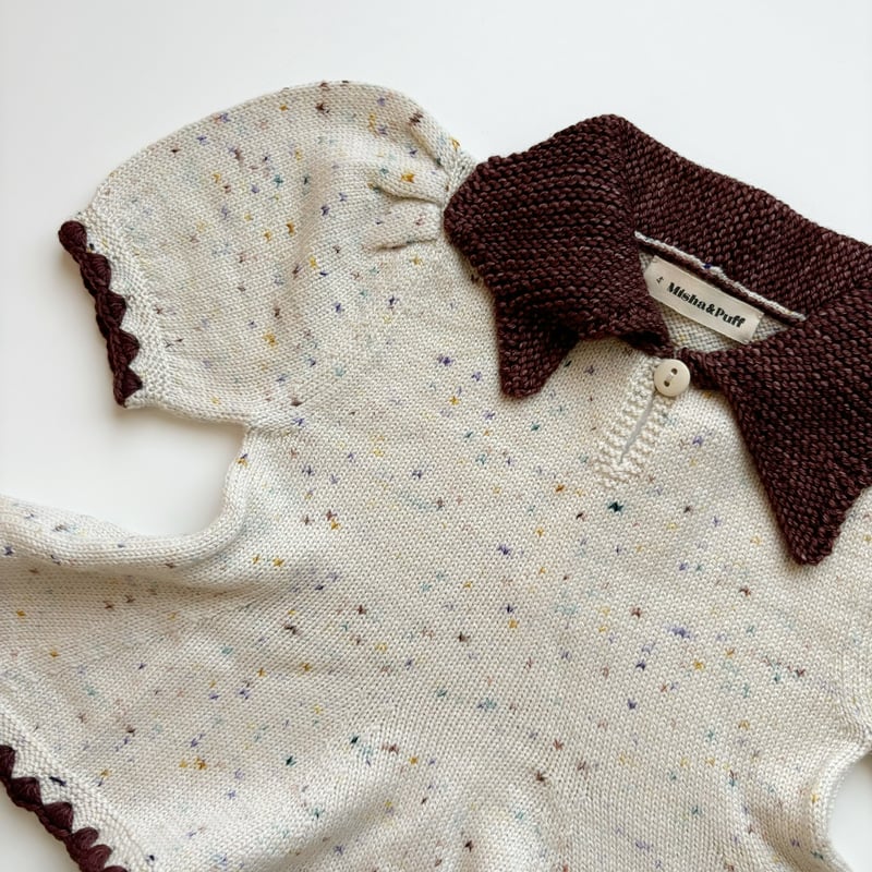 トップス misha&puff Crochet Topanga Popover 4y Misha & Puff Crochet Topanga Popover Dandelion