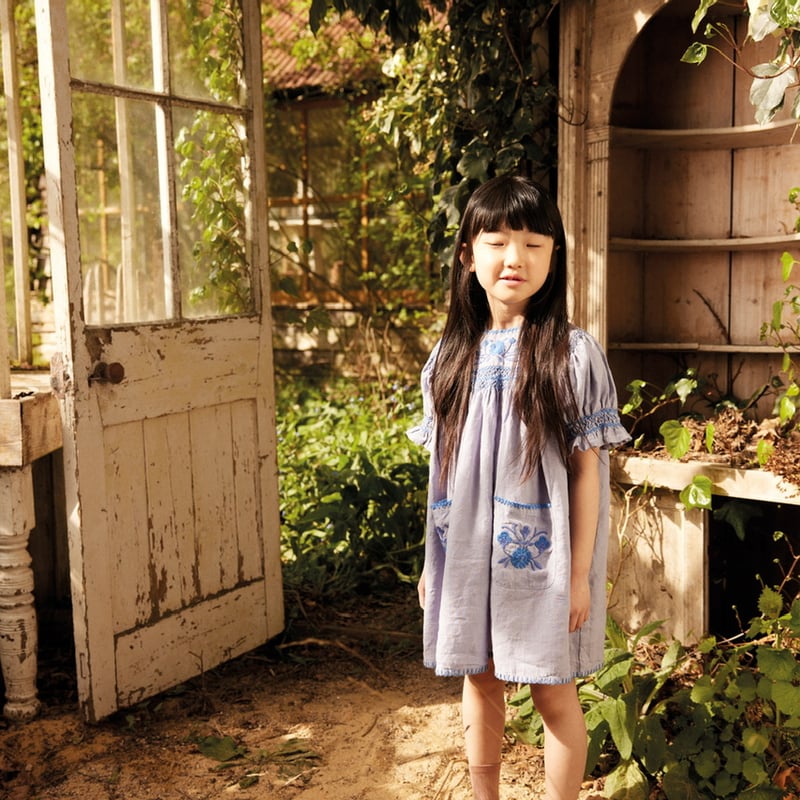 Apolina DORA DRESS - BLUE-LILAC | Baby Style LAB
