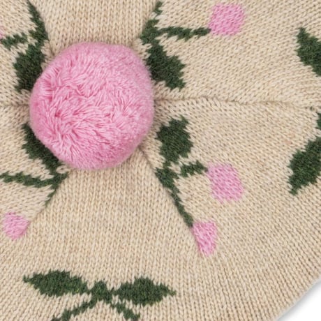 Konges Sløjd 　BELOU KNIT BERET - CHERRY