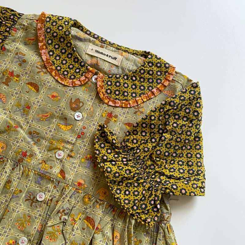 Misha & Puff Esther Top - Vert Trellis | Baby S