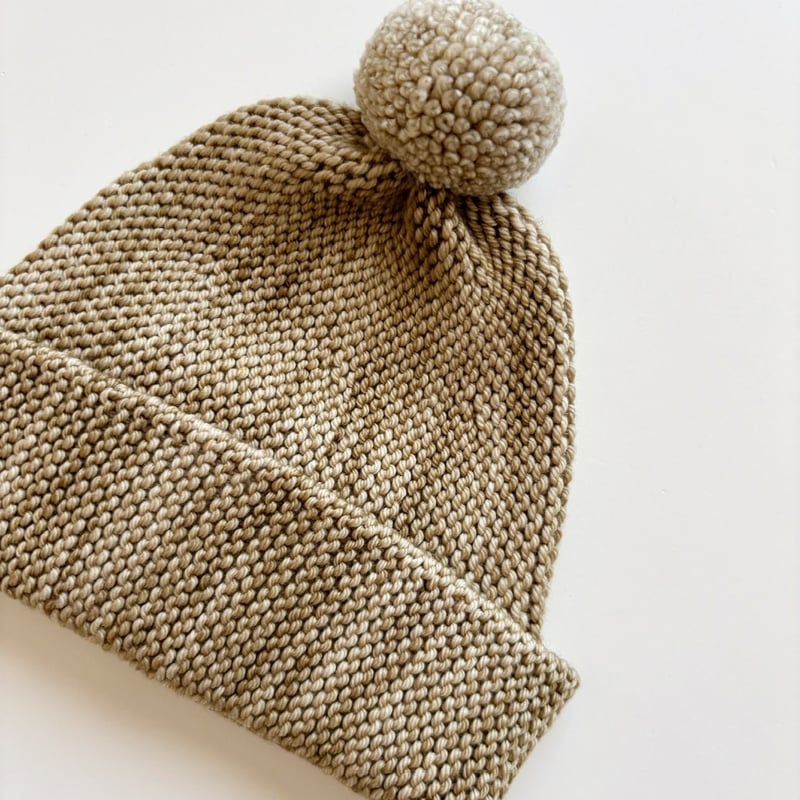 Misha & Puff Baby Garter Hat - Pebble | Baby St