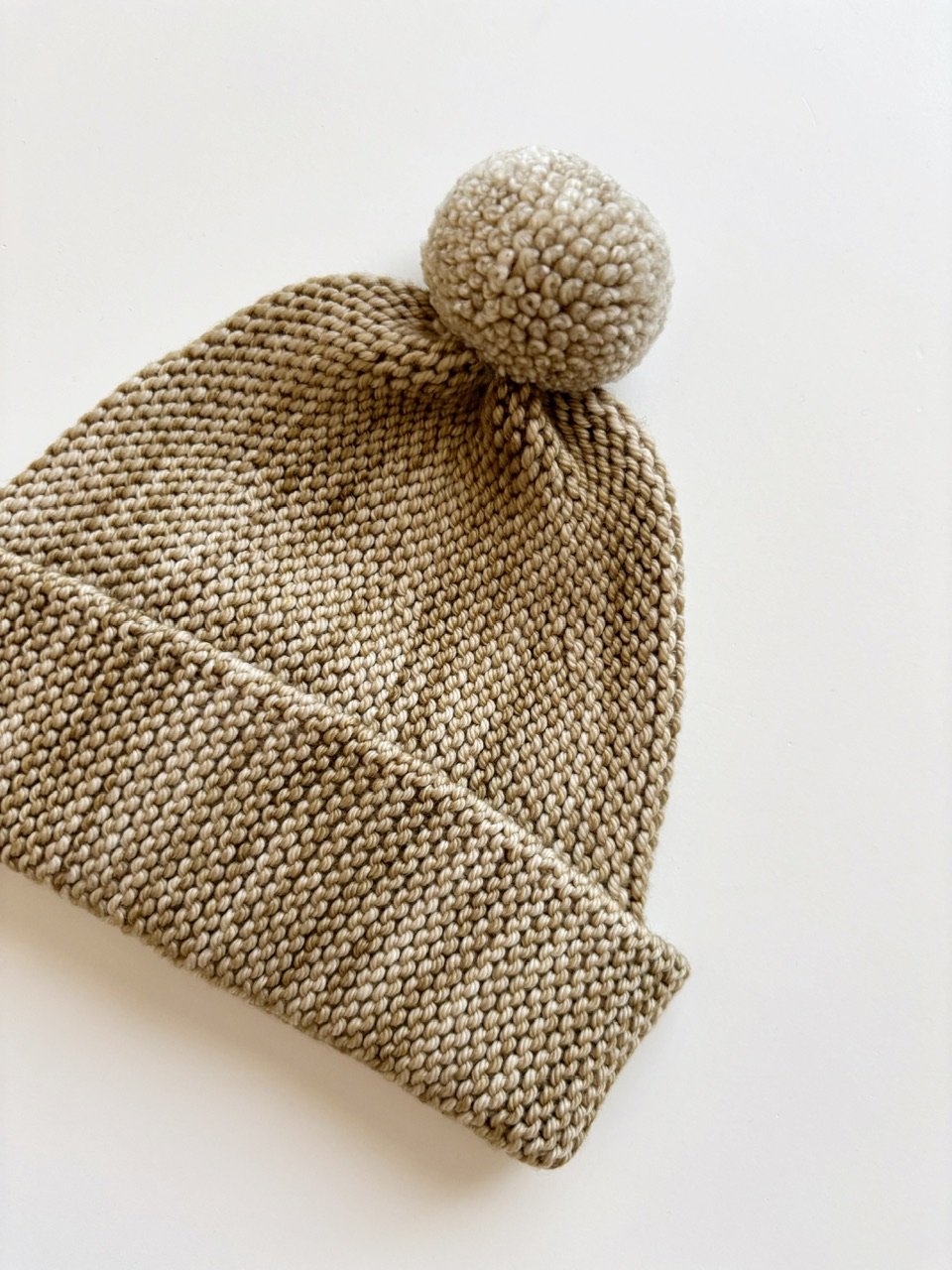 Misha & Puff Baby Garter Hat - Pebble | Baby St