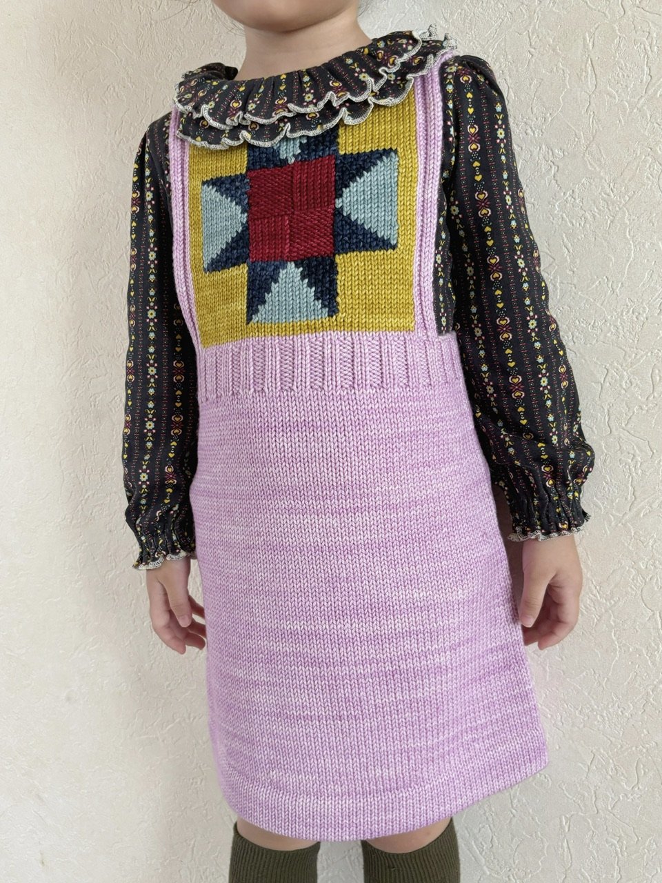 Misha & Puff Nova Quilt Pinafore - Pink Lilac |