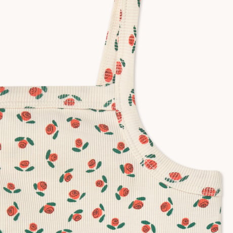 tiny cottons  Tiny Roses Rib Top