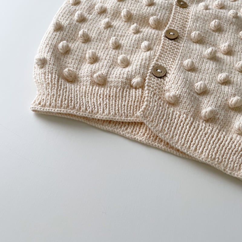 minimom Popcorn Cardigan - Natural 5/6Y | Baby