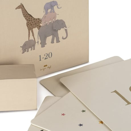 Konges Sløjd 　CARDBOARD LEARNING CARDS FSC - NUMBERS